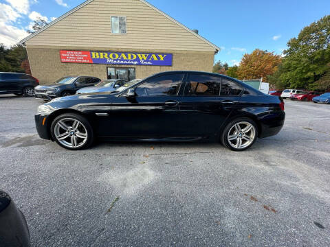 2014 BMW 5 Series for sale at Broadway Motoring Inc. in Ayer MA