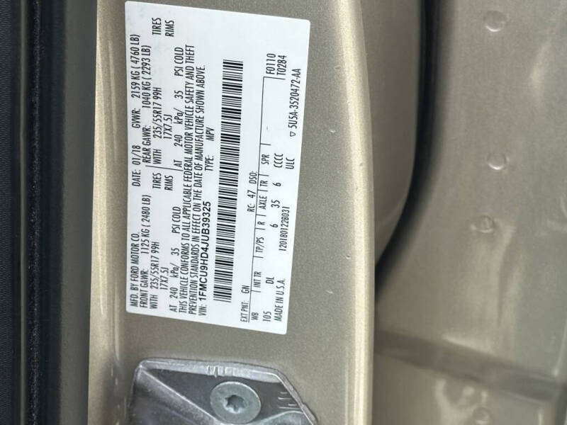 2018 Ford Escape SEL