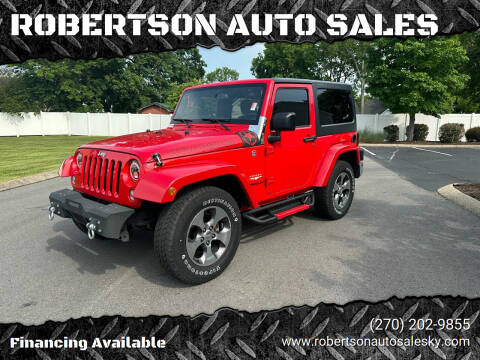 2015 Jeep Wrangler for sale at ROBERTSON AUTO SALES in Bowling Green KY