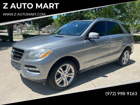2012 Mercedes-Benz M-Class for sale at Z AUTO MART in Lewisville TX