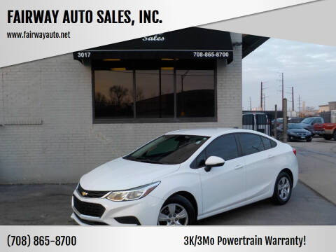 2018 Chevrolet Cruze for sale at FAIRWAY AUTO SALES, INC. in Melrose Park IL