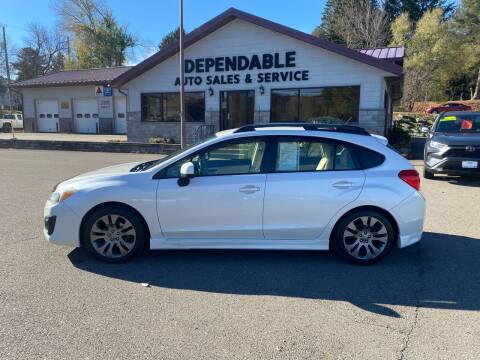 2014 Subaru Impreza for sale at Dependable Auto Sales and Service in Binghamton NY