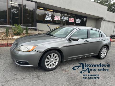 2013 Chrysler 200 for sale at Alexander's Auto Sales in North Little Rock AR