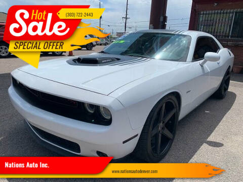 2016 Dodge Challenger for sale at Nations Auto Inc. in Denver CO