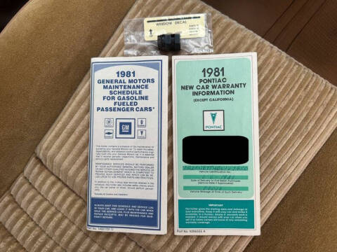 1981 Pontiac Firebird Trans Am