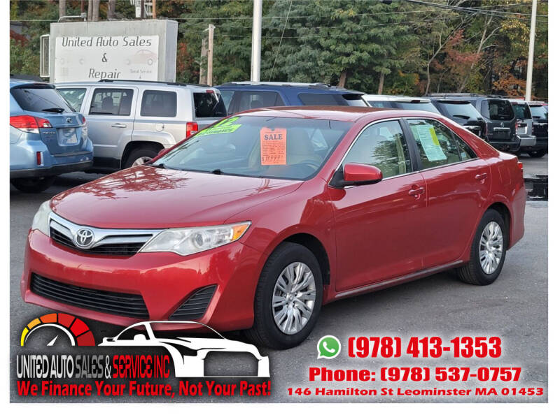 2012 Toyota Camry for sale at United Auto Sales & Service Inc in Leominster MA