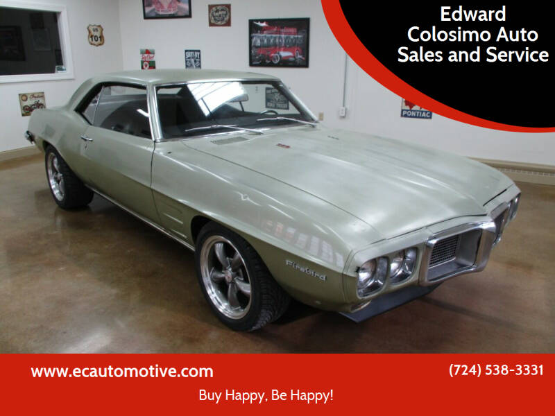 1969 Pontiac Firebird for sale at Edward Colosimo Auto Sales and Service in Evans City PA