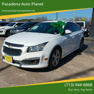 2015 Chevrolet Cruze for sale at Pasadena Auto Planet in Houston TX