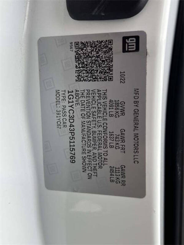 2023 Chevrolet Corvette Stingray