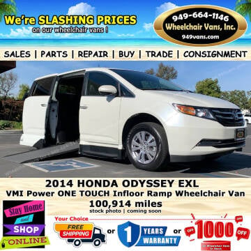 2014 Honda Odyssey for sale at Wheelchair Vans Inc in Laguna Hills CA