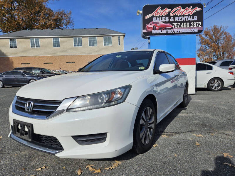 2014 Honda Accord for sale at Auto Outlet Sales and Rentals in Norfolk VA