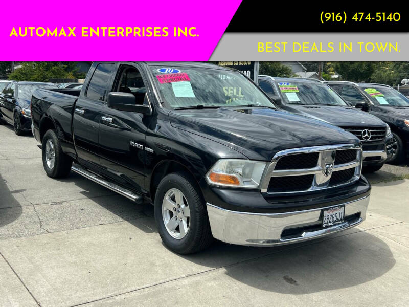 2010 Dodge Ram 1500 for sale at AUTOMAX ENTERPRISES INC. in Roseville CA