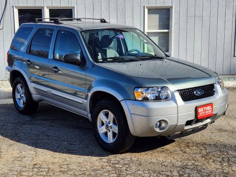 2006 Ford Escape Hybrid for sale at Bethel Auto Sales in Bethel ME