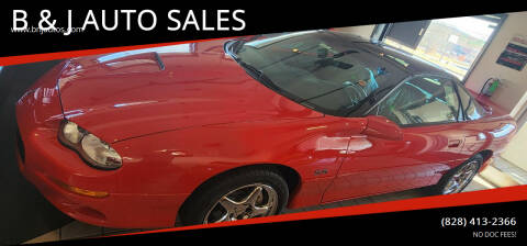 2002 Chevrolet Camaro for sale at B & J AUTO SALES in Morganton NC