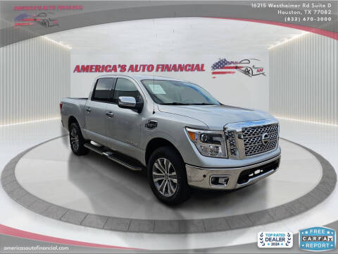 2017 Nissan Titan for sale at America's Auto Financial in Houston TX