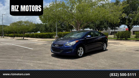 2013 Hyundai Elantra for sale at RIZ MOTORS in Stafford TX