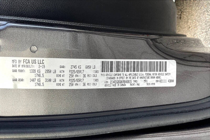 2019 Dodge Grand Caravan SE