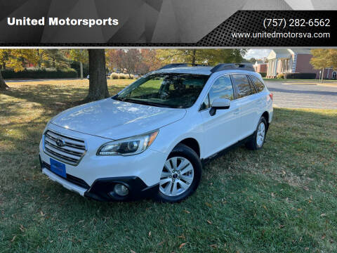 2016 Subaru Outback for sale at United Motorsports in Virginia Beach VA