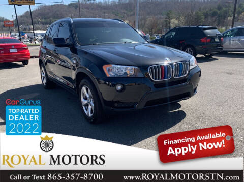 2012 BMW X3 for sale at ROYAL MOTORS LLC in Knoxville TN