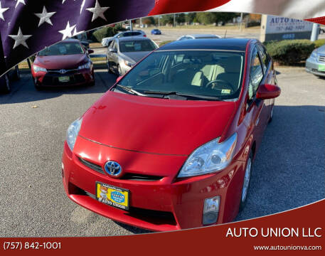 2010 Toyota Prius for sale at Auto Union LLC in Virginia Beach VA