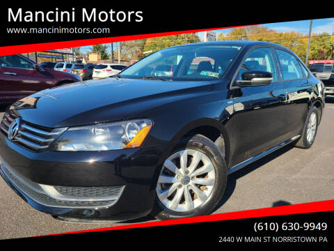 2014 Volkswagen Passat for sale at Mancini Motors in Norristown PA