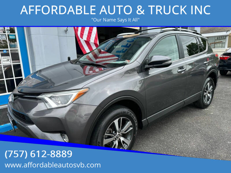 2017 Toyota RAV4 for sale at AFFORDABLE AUTO & TRUCK INC in Virginia Beach VA