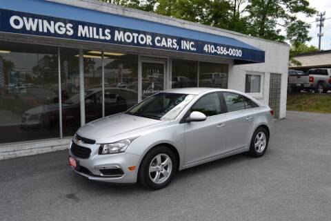 2016 Chevrolet Cruze Limited for sale at Owings Mills Motor Cars in Owings Mills MD