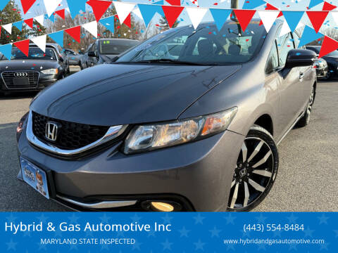 2015 Honda Civic for sale at Hybrid & Gas Automotive Inc in Aberdeen MD