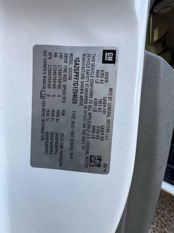 2016 Chevrolet Express LT 3500