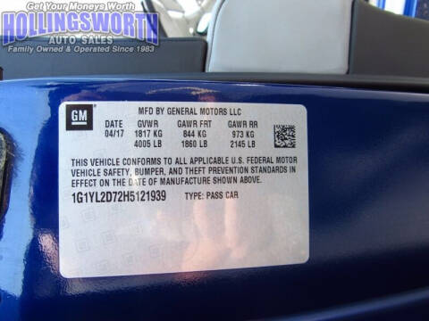 2017 Chevrolet Corvette Stingray Z51