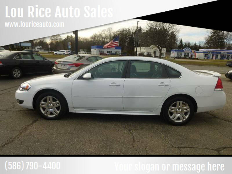 2011 Chevrolet Impala for sale at Lou Rice Auto Sales in Clinton Township MI