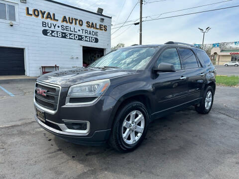 2013 GMC Acadia for sale at Loyal Auto Sales in Pontiac MI