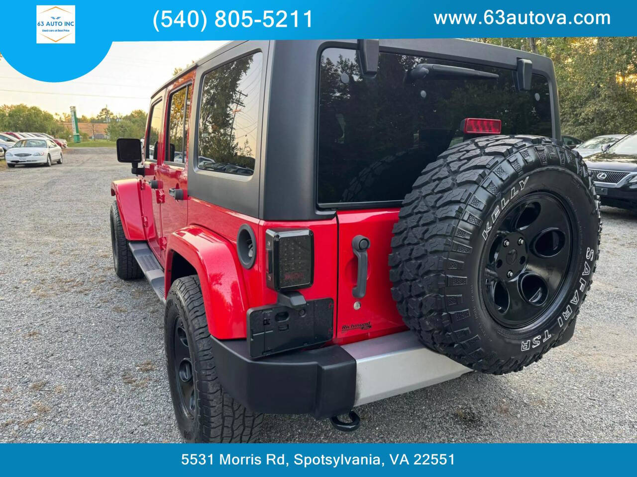 2015 Jeep Wrangler Unlimited for sale at 63 Auto Inc in Spotsylvania, VA