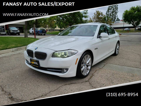 2011 BMW 5 Series for sale at FANASY AUTO SALES/EXPORT in Yorba Linda CA