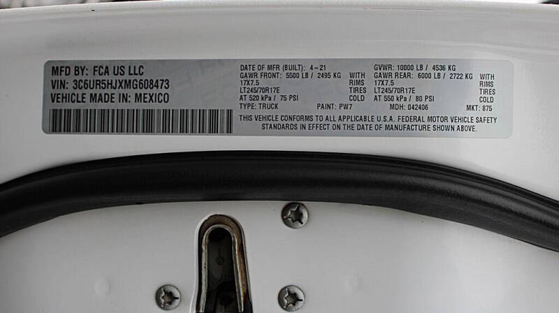 2021 RAM 2500 Tradesman