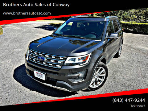 2016 Ford Explorer for sale at Brothers Auto Sales of Conway in Conway SC