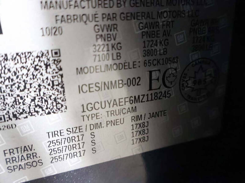 2021 Chevrolet Silverado 1500