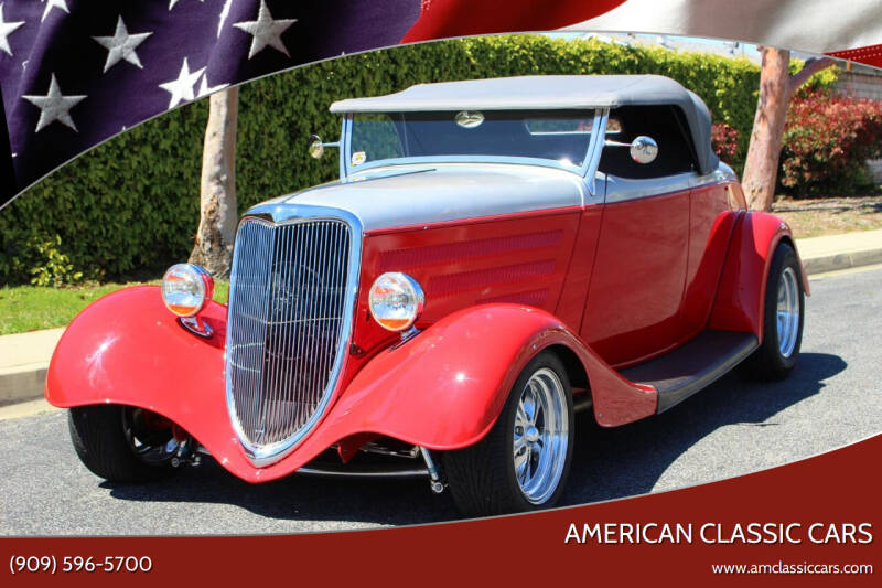 1934 Ford Roadster for sale at American Classic Cars in La Verne CA