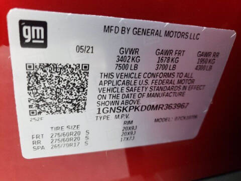 2021 Chevrolet Tahoe Z71