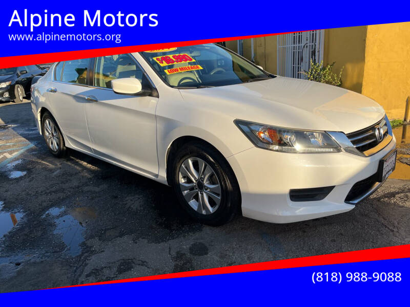 2014 Honda Accord for sale at Alpine Motors in Van Nuys CA