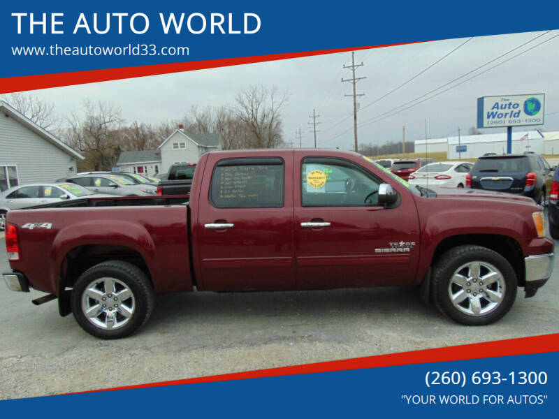 2013 GMC Sierra 1500 for sale at THE AUTO WORLD in Churubusco IN