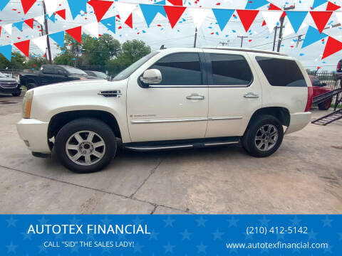 2007 Cadillac Escalade for sale at AUTOTEX FINANCIAL in San Antonio TX