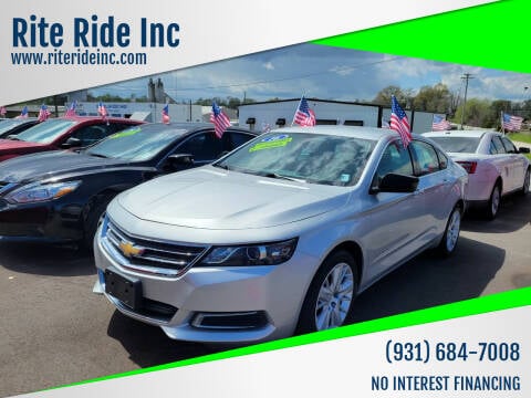 2016 Chevrolet Impala for sale at Rite Ride Inc 2 in Shelbyville TN