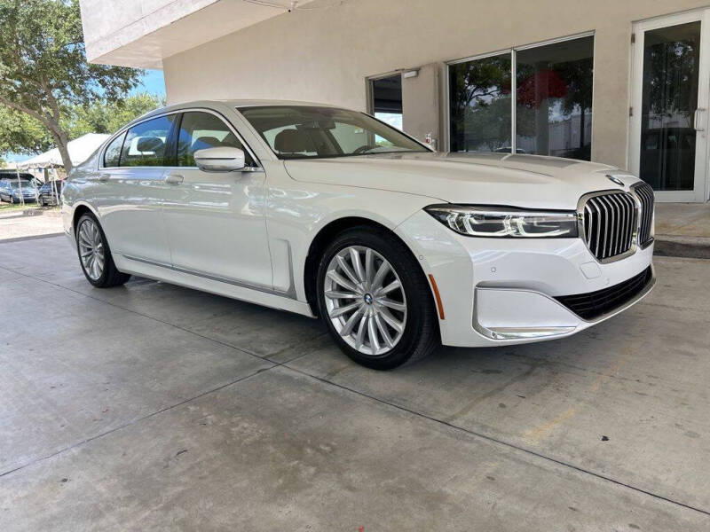 Used 2022 BMW 7 Series 740i with VIN WBA7T2C07NCH74605 for sale in Davie, FL