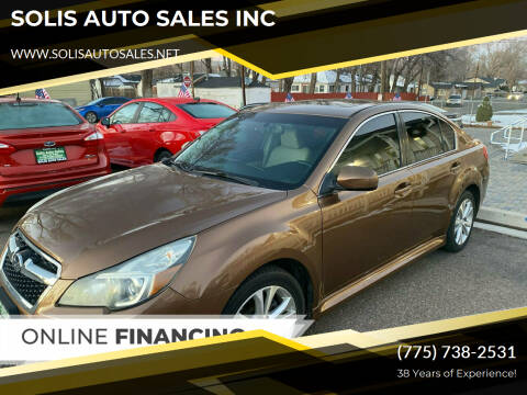 2013 Subaru Legacy for sale at SOLIS AUTO SALES INC in Elko NV