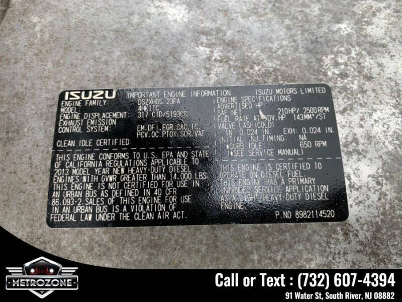 2014 Isuzu NPR Diesel