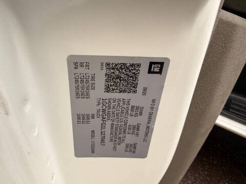 2020 Chevrolet Express 2500