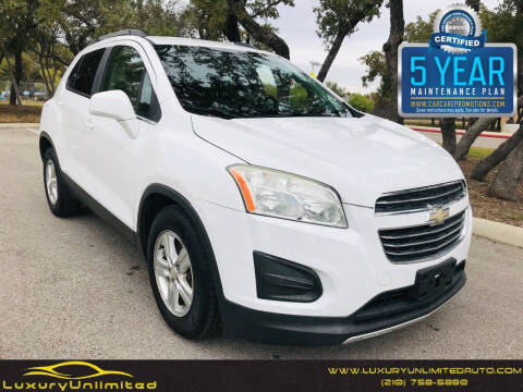 2016 Chevrolet Trax for sale at LUXURY UNLIMITED AUTO SALES in San Antonio TX