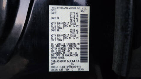 2011 Nissan Pathfinder Silver Edition