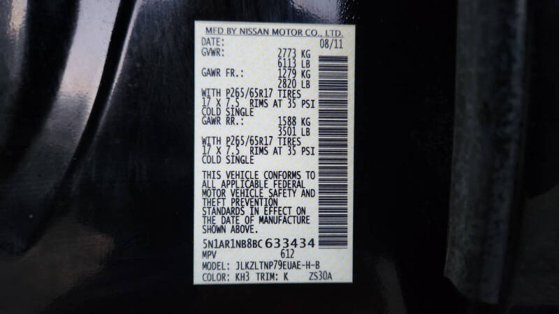 2011 Nissan Pathfinder Silver Edition